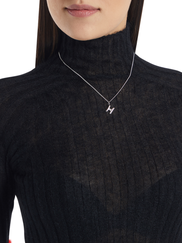 Monochromatic Silver Pendant