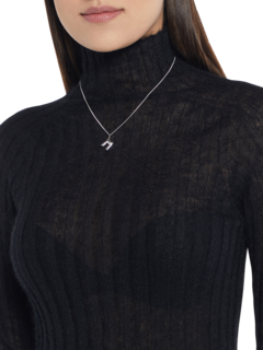 Monochromatic Silver Pendant