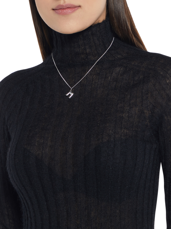 Monochromatic Silver Pendant