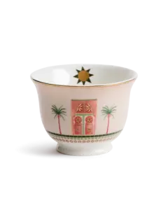 طقم أكواب قهوة بتصميم شجرة النخيل مكون من 6 قطع