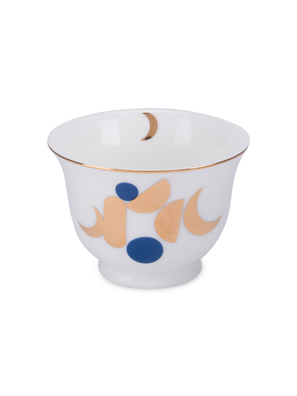 أكواب قهوة بتصميم قمر