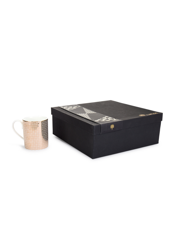 كوب بلون ذهبي ثلاثي سعة 350 مل مجموعة من 4