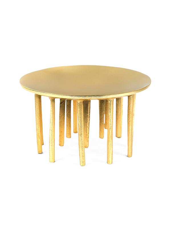 طبق ألومنيوم صغير بتصميم قنديل البحر