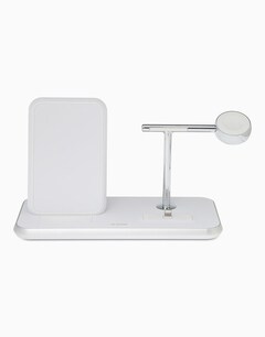 White Phone Stand+Wireless Charger
