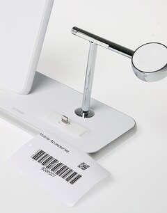 White Phone Stand+Wireless Charger