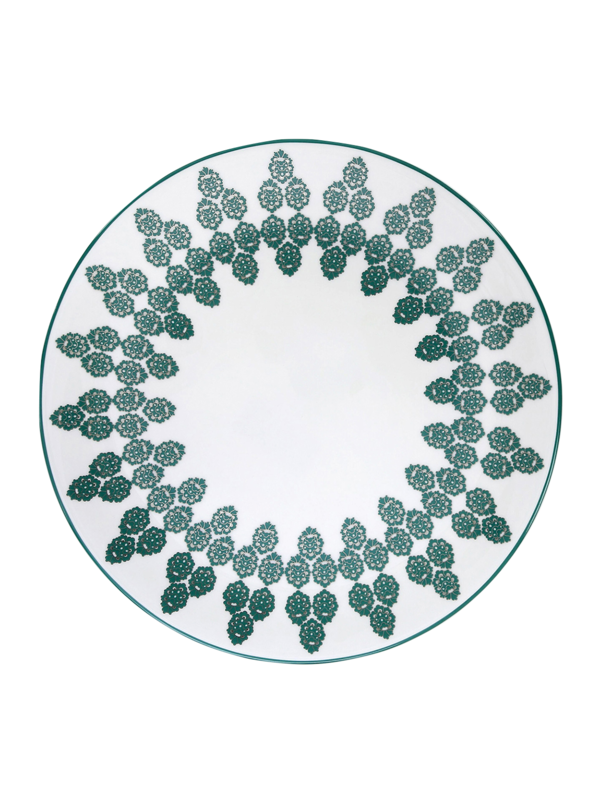Zumurud Serving Dish with Floral Detailing