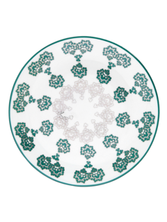 Zumurud Dessert Plate with Floral Detailing