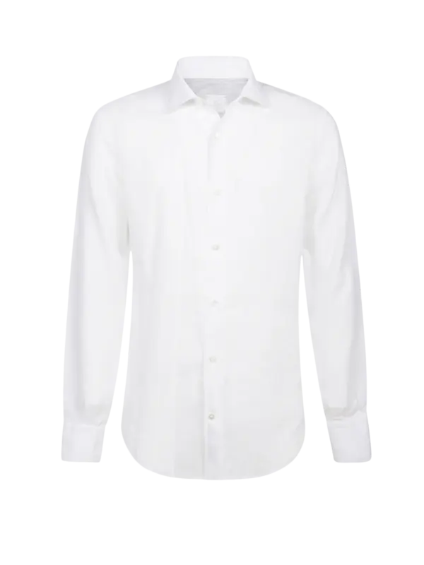 Korean Collar Linen Shirt
