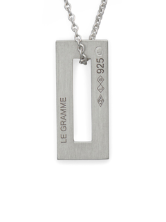 Metallic Silver Long Necklace