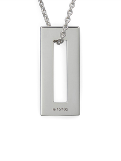 Metallic Silver Long Necklace