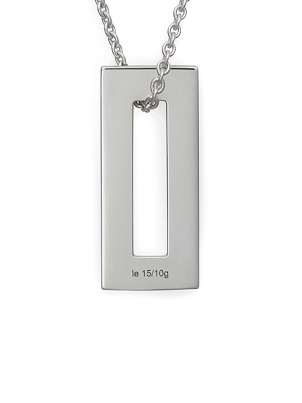 Metallic Silver Long Necklace