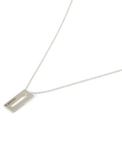 Metallic Silver Long Necklace
