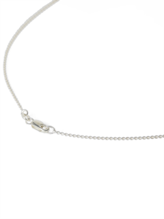 Metallic Silver Long Necklace