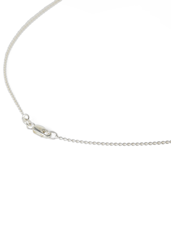 Metallic Silver Long Necklace