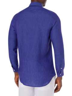 قميص من الكتان بقصة عادية وألوان متعددة