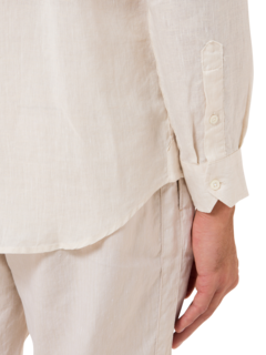 قميص كتان بقصة عادية وألوان متعددة