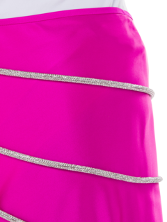 تنورة ليتيتيا متوسطة الطول من الحرير