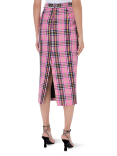 تنورة متوسطة الطول بحواف من الكريستال