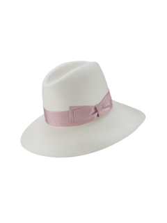 قبعة كلاوديت بنما بحافة عريضة رفيعة