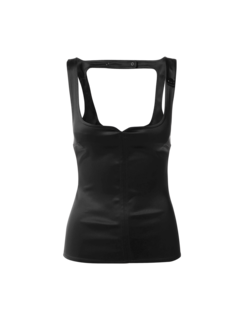 بلوزة مربعة من الساتان