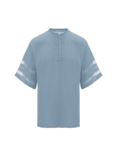 بلوزة إيكاب بأكمام قصيرة