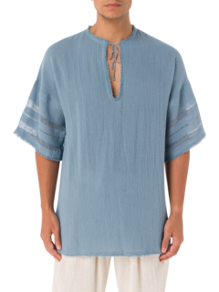 بلوزة إيكاب بأكمام قصيرة