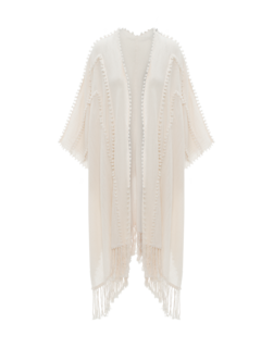 رداء يالشن من القطن بتصميم عقد