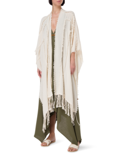 رداء يالشن من القطن بتصميم عقد