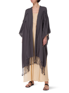 رداء يالشن من القطن بتصميم عقد