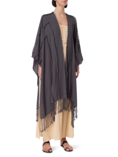 رداء يالشن من القطن بتصميم عقد