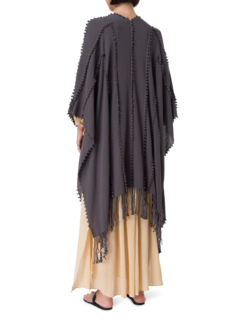 رداء يالشن من القطن بتصميم عقد