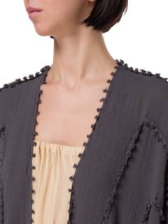 رداء يالشن من القطن بتصميم عقد