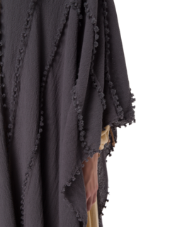 رداء يالشن من القطن بتصميم عقد