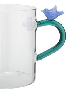 كوب مع طائر