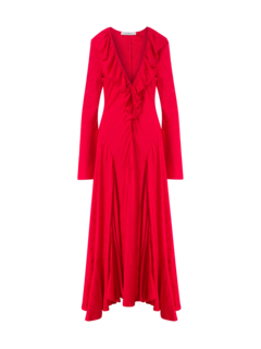 فستان طويل موير بأكمام طويلة