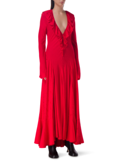 فستان طويل موير بأكمام طويلة