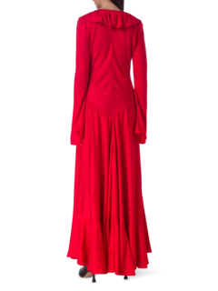 فستان طويل موير بأكمام طويلة