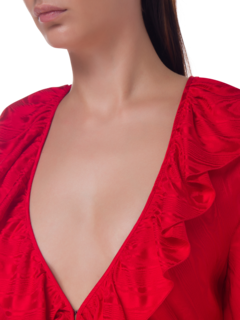 فستان طويل موير بأكمام طويلة