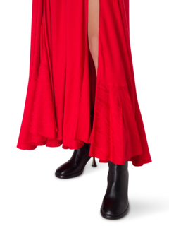 فستان طويل موير بأكمام طويلة