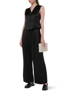 Flared Satin Pants