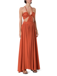 فستان بوجيل بتصميم متقاطع من الخلف