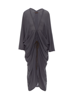 فستان تيوب بنمط قفطان ورقبة على شكل حرف V