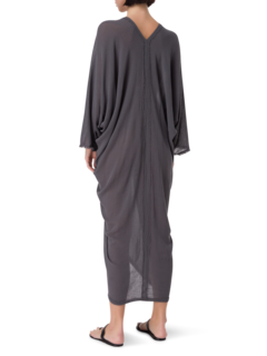 فستان تيوب بنمط قفطان ورقبة على شكل حرف V