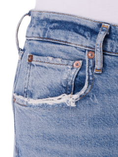 بنطال جينز قصير مستقيم بخصر مرتفع ريلي، كلوف