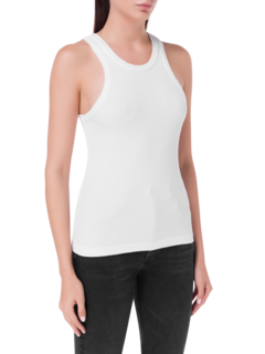 بلوزة بيلي بدون أكمام برقبة واسعة