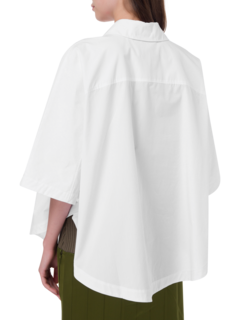 بلوزة بوبلين بتصميم دائري