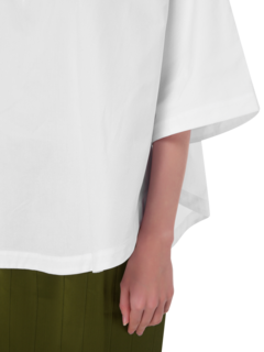 بلوزة بوبلين بتصميم دائري