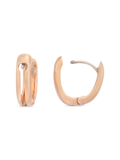 أقراط من الذهب الوردي عيار 18 قيراطاً