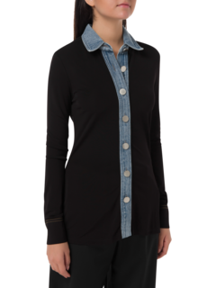 قميص بشريط مصمم