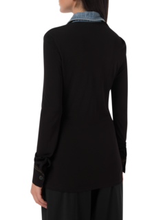 قميص بشريط مصمم